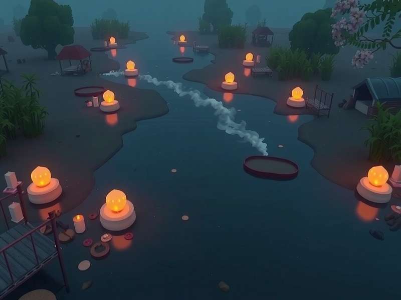 River Of Puja Bliss gameplay screenshot showing sacred river environment